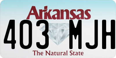 AR license plate 403MJH