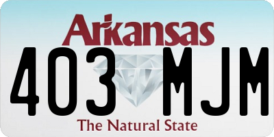 AR license plate 403MJM