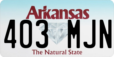 AR license plate 403MJN