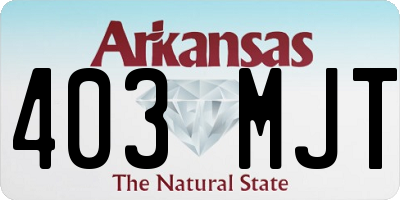 AR license plate 403MJT