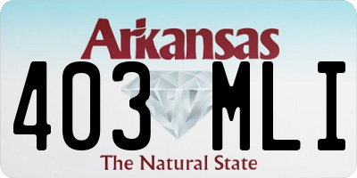 AR license plate 403MLI