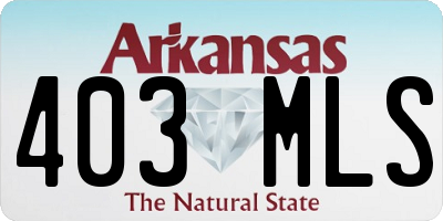 AR license plate 403MLS
