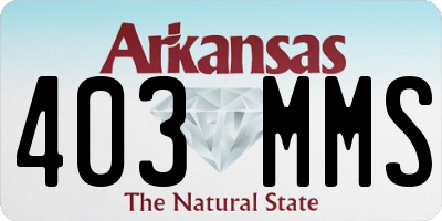 AR license plate 403MMS