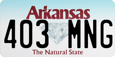 AR license plate 403MNG