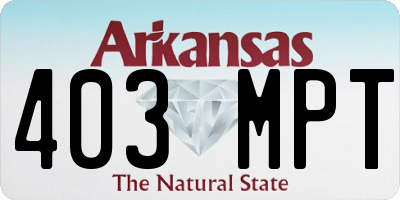 AR license plate 403MPT