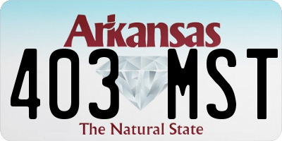 AR license plate 403MST