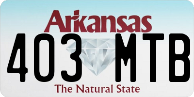 AR license plate 403MTB