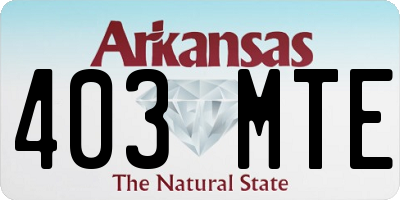 AR license plate 403MTE