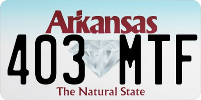 AR license plate 403MTF