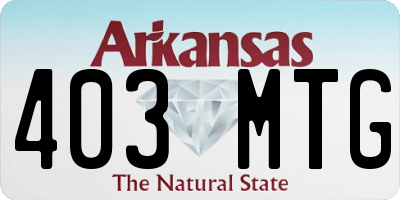 AR license plate 403MTG