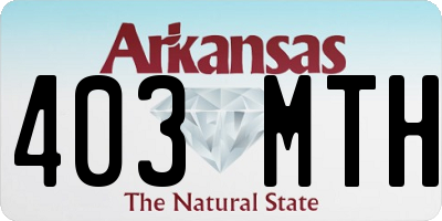 AR license plate 403MTH