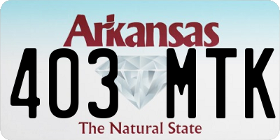AR license plate 403MTK