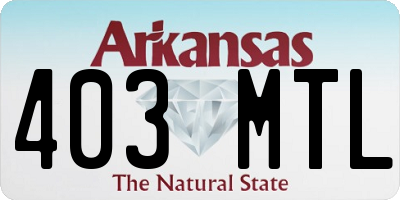 AR license plate 403MTL