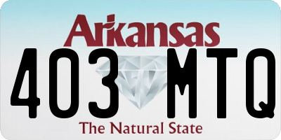 AR license plate 403MTQ