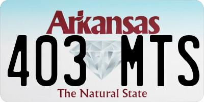AR license plate 403MTS