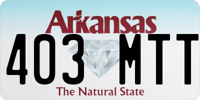 AR license plate 403MTT