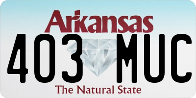AR license plate 403MUC