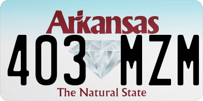 AR license plate 403MZM