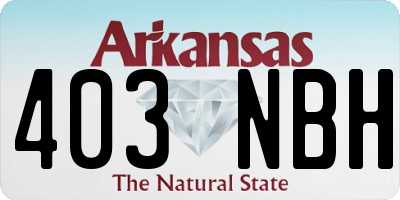 AR license plate 403NBH