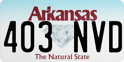 AR license plate 403NVD