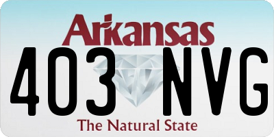 AR license plate 403NVG