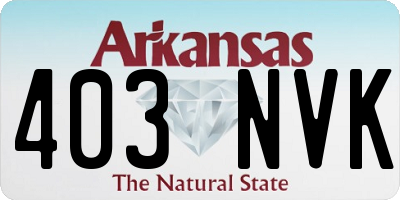 AR license plate 403NVK