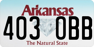 AR license plate 403OBB