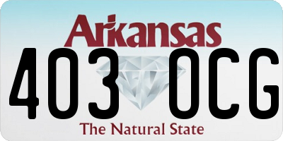 AR license plate 403OCG