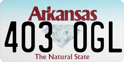 AR license plate 403OGL
