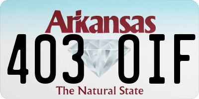 AR license plate 403OIF