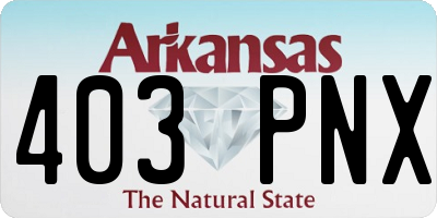 AR license plate 403PNX