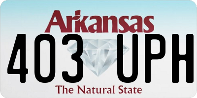AR license plate 403UPH