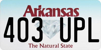 AR license plate 403UPL