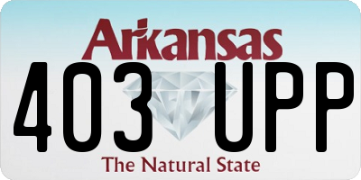 AR license plate 403UPP