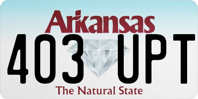 AR license plate 403UPT