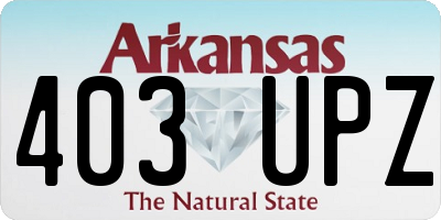AR license plate 403UPZ