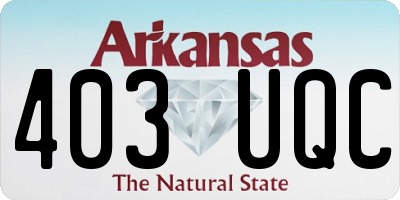 AR license plate 403UQC