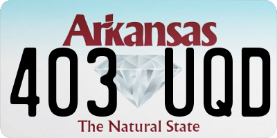 AR license plate 403UQD