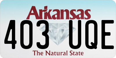 AR license plate 403UQE