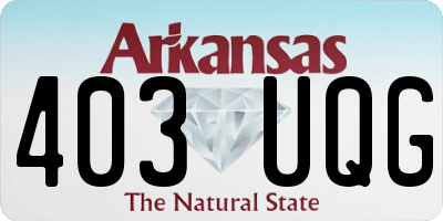 AR license plate 403UQG