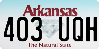 AR license plate 403UQH