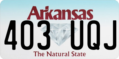 AR license plate 403UQJ
