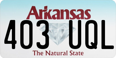 AR license plate 403UQL