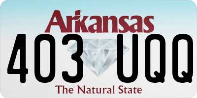 AR license plate 403UQQ