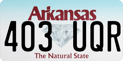 AR license plate 403UQR