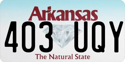 AR license plate 403UQY