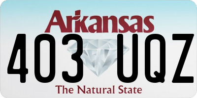 AR license plate 403UQZ