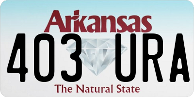 AR license plate 403URA