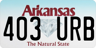 AR license plate 403URB