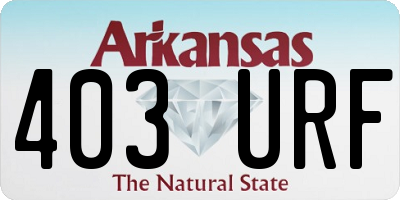 AR license plate 403URF
